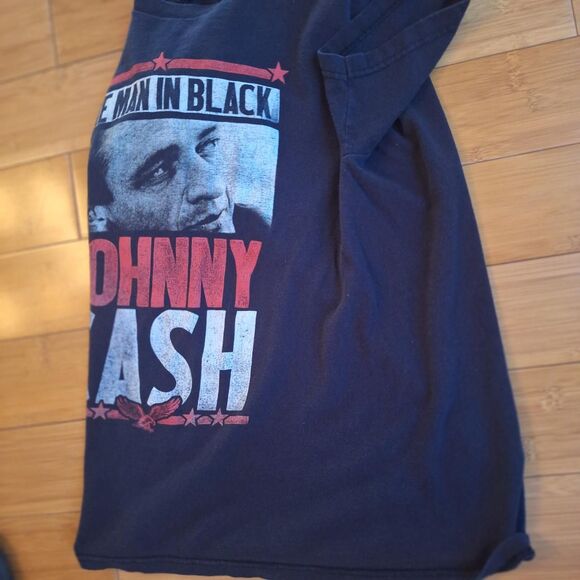 Johnny Cash The Man In Black Zion Rootswear Authentic T-Shirt Tubular Tee S - Picture 2 of 8
